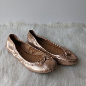 Lucky Brand Rose Gold Ballet Flats